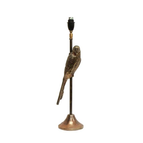 French Country Parrot Antique Gold Lamp Base